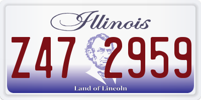 IL license plate Z472959