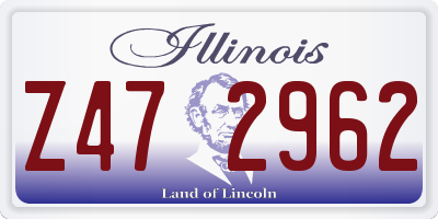 IL license plate Z472962