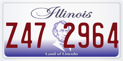 IL license plate Z472964