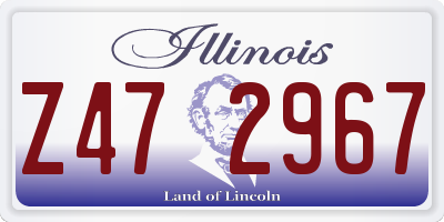 IL license plate Z472967