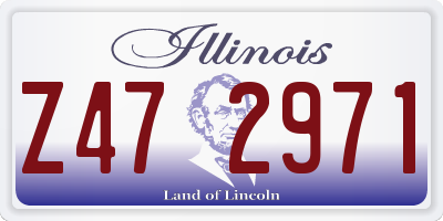 IL license plate Z472971