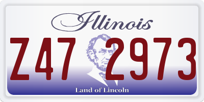 IL license plate Z472973