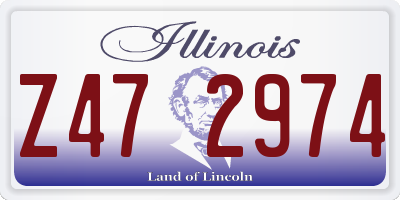 IL license plate Z472974