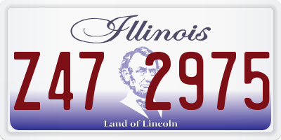 IL license plate Z472975