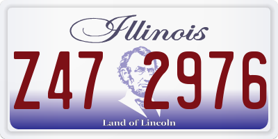IL license plate Z472976