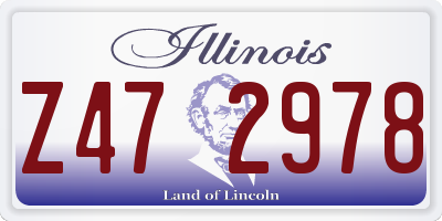 IL license plate Z472978