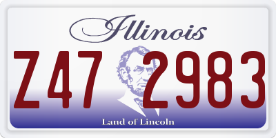 IL license plate Z472983