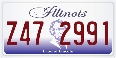 IL license plate Z472991