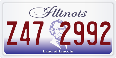 IL license plate Z472992