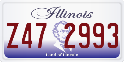 IL license plate Z472993