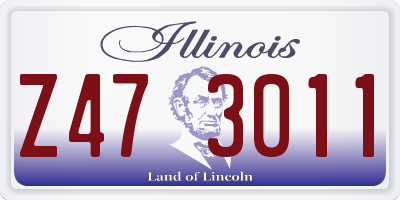 IL license plate Z473011
