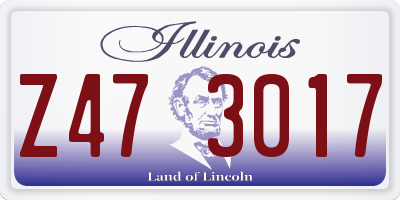 IL license plate Z473017