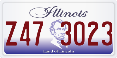 IL license plate Z473023
