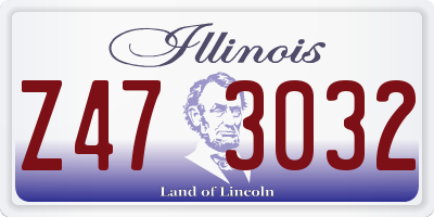 IL license plate Z473032