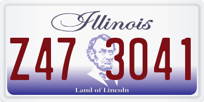 IL license plate Z473041