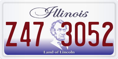 IL license plate Z473052