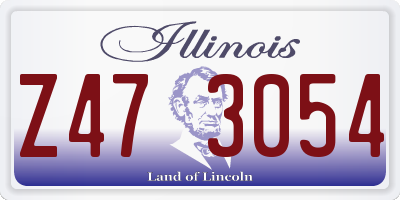 IL license plate Z473054