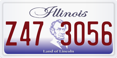 IL license plate Z473056