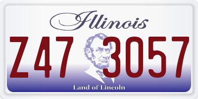 IL license plate Z473057