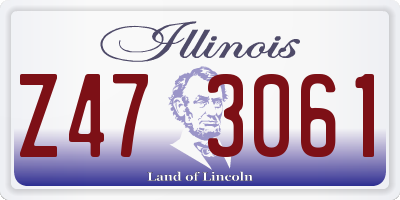 IL license plate Z473061