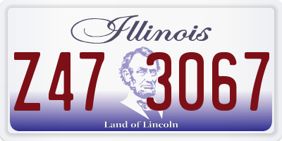 IL license plate Z473067