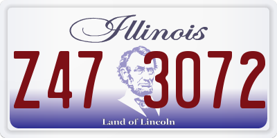IL license plate Z473072
