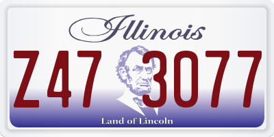 IL license plate Z473077