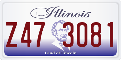 IL license plate Z473081