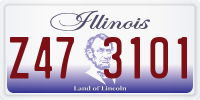 IL license plate Z473101