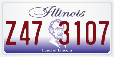 IL license plate Z473107