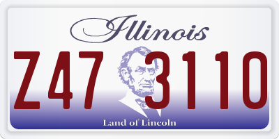 IL license plate Z473110