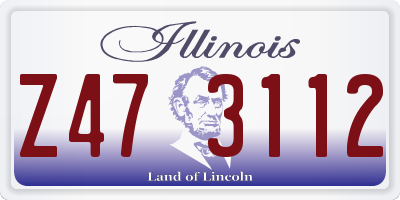 IL license plate Z473112