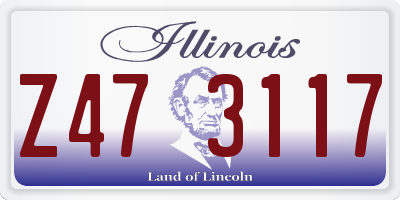 IL license plate Z473117