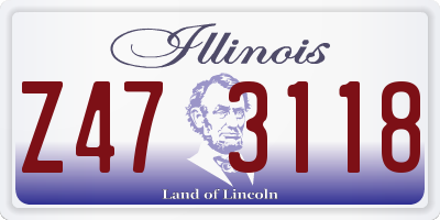IL license plate Z473118