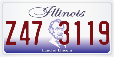 IL license plate Z473119
