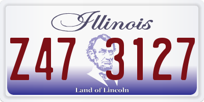 IL license plate Z473127