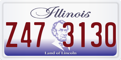 IL license plate Z473130