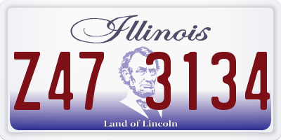 IL license plate Z473134