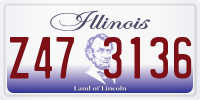 IL license plate Z473136