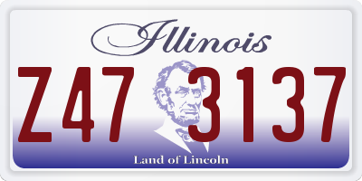 IL license plate Z473137