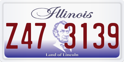 IL license plate Z473139