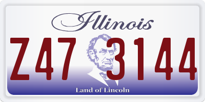 IL license plate Z473144