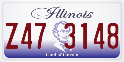 IL license plate Z473148