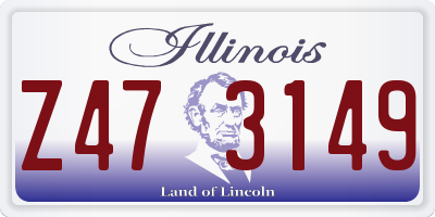 IL license plate Z473149