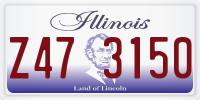 IL license plate Z473150