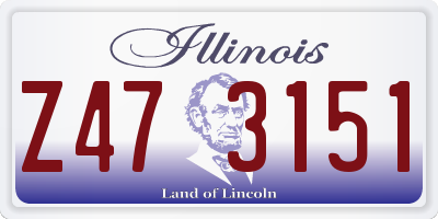 IL license plate Z473151