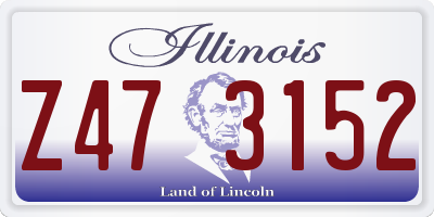 IL license plate Z473152