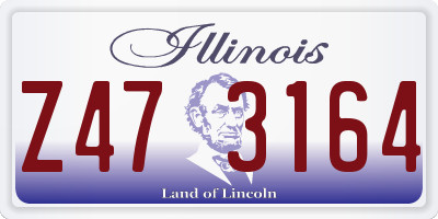 IL license plate Z473164