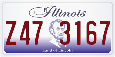 IL license plate Z473167