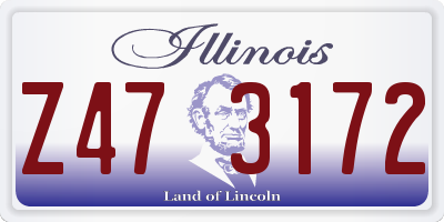 IL license plate Z473172